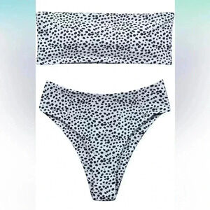 Women's 2 Pieces Bandeau Bikini Swimsuits